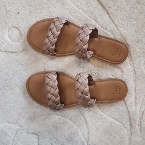 Women's Lucy Braided Slide Sandals - A New Day